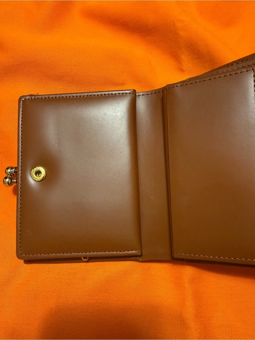 Burberry Brown Trifold Wallet includes dust bag